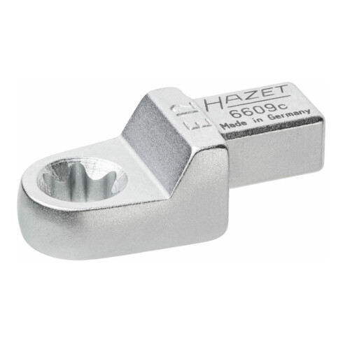 HAZET Einsteck TX Ringschlüssel 6609C-E12 Einsteck-Vierkant 9 x 12 mm Außen TX Profil E12