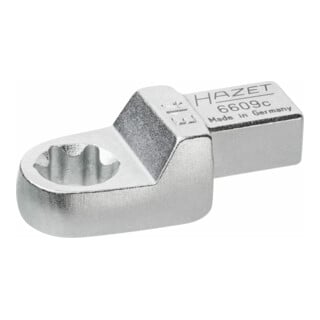 HAZET Einsteck TX Ringschlüssel 6609C-E14 Einsteck-Vierkant 9 x 12 mm Außen TX Profil E14