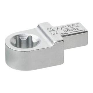 HAZET Einsteck TX Ringschlüssel 6609C-E16 Einsteck-Vierkant 9 x 12 mm Außen TX Profil E16