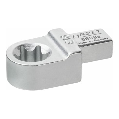 HAZET Einsteck TX Ringschlüssel 6609C-E16 Einsteck-Vierkant 9 x 12 mm Außen TX Profil E16