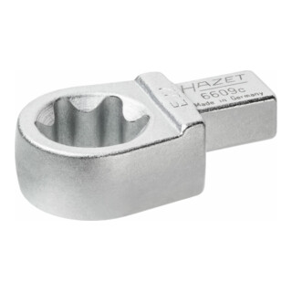 HAZET Einsteck TX Ringschlüssel 6609C-E22 Einsteck-Vierkant 9 x 12 mm Außen TX Profil E22