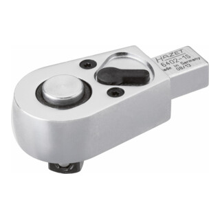 HAZET Einsteck-Umschaltknarre 6402-1S Einsteck-Vierkant 9 x 12 mm Vierkant massiv 10 mm (3/8 Zoll)