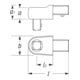 HAZET Einsteck-Vierkant-Antriebe 6414 Einsteck-Vierkant 14 x 18 mm