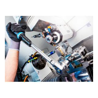 HAZET Elektronischer Drehmoment- Drehwinkel-Schlüssel 7280-5STAC 1 – 10 Nm 0,75 – 7,5 lbf.ft 2% Toleranz Einsteck-Vierkant 9 x 12 mm Vierkant massiv 6,3 mm (1/4 Zoll)