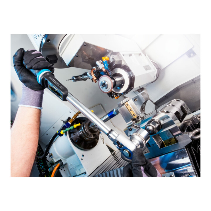 HAZET Elektronischer Drehmoment- Drehwinkel-Schlüssel 7280-5STAC 1 – 10 Nm 0,75 – 7,5 lbf.ft 2% Toleranz Einsteck-Vierkant 9 x 12 mm Vierkant massiv 6,3 mm (1/4 Zoll)