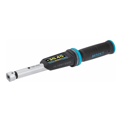 HAZET Elektronischer Drehmoment- Drehwinkel-Schlüssel 7290-5STAC 5 – 60 Nm 3,5 – 44 lbf.ft 1% Toleranz Einsteck-Vierkant 9 x 12 mm Vierkant massiv 10 mm (3/8 Zoll)