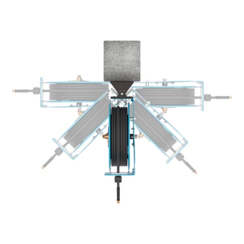HAZET Enrouleur de tuyau ouvert 9040OS-10, 20 m