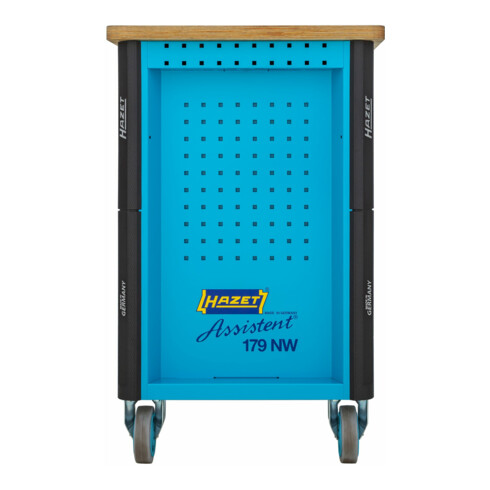 HAZET Fahrbare Werkbank 179NW-7/230 Schubladen flach: 6 x 76 x 522 x 398 mm Schubladen hoch: 1 x 161 x 522 x 398 mm Anzahl Werkzeuge: 230