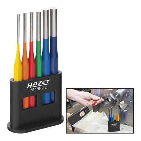 HAZET Farbiger Splinttreiber-Satz, 6teilig 751/6-2C 6-teilig