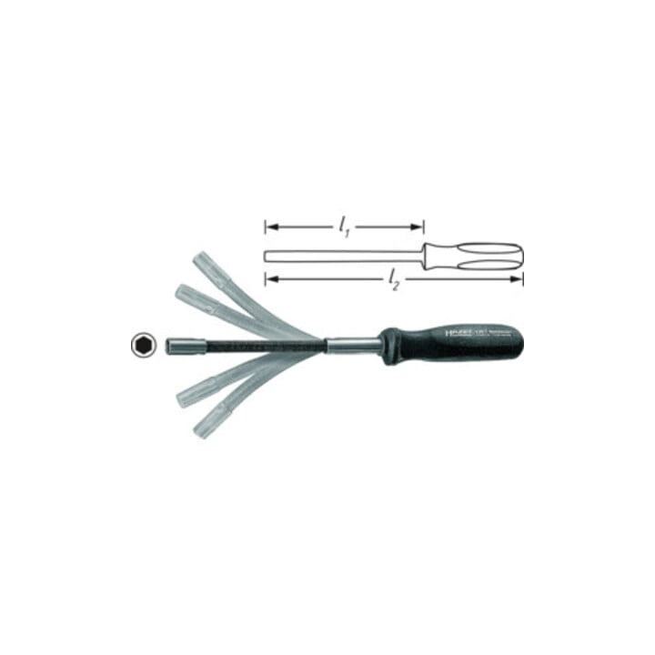 HAZET Flexible Sechskant-Steckschlüssel 426-5 s: 5 mm Außen-Sechskant