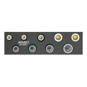 HAZET Gereedschapset ∙ TX 163-252/9 ∙ Vierkant hol 10 mm (3/8 inch) ∙ Buiten-TX-profiel, Binnen-TX-profiel ∙ E8 – E14 ∙ T25 – T50 ∙ Aantal gereedschappen: 9