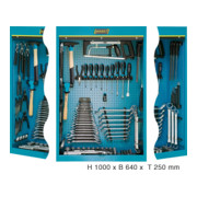 HAZET Gereedschapskast ∙ met assortiment 111/116 ∙ 0,5 x 23 – 1,6 x 10 ∙ 2 – 32 ∙ PH1 – PH2 ∙ PZ1 – PZ2 ∙ T8 – T40 ∙ Aantal gereedschappen: 116