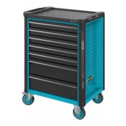 HAZET Gereedschapwagen Assistent 179N-8-2700/296 ∙ Laden, ondiep: 7 x 81 x 522 x 398 mm ∙ Laden, diep: 1 x 166 x 522 x 398 mm ∙ Aantal gereedschappen: 296-4