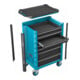 HAZET Gereedschapwagen Assistent 179N-8-2700/296 ∙ Laden, ondiep: 7 x 81 x 522 x 398 mm ∙ Laden, diep: 1 x 166 x 522 x 398 mm ∙ Aantal gereedschappen: 296-5