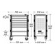 HAZET Gereedschapwagen Assistent 179N-8-RAL7021 ∙ Laden, ondiep: 7 x 81 x 522 x 398 mm ∙ Laden, diep: 1 x 166 x 522 x 398 mm-5