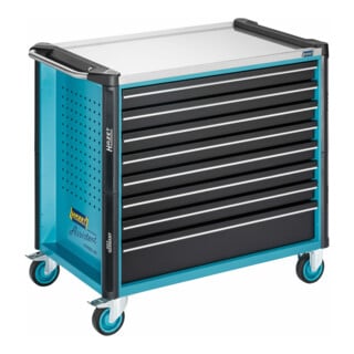 HAZET Gereedschapwagen Assistent 179NXXL-8D ∙ Laden, ondiep: 7 x 81 x 870 x 522 mm ∙ Laden, diep: 1 x 166 x 870 x 522 mm
