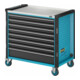 HAZET Gereedschapwagen Assistent 179NXXL-8D/619 ∙ Laden, ondiep: 7 x 81 x 870 x 522 mm ∙ Laden, diep: 1 x 166 x 870 x 522 mm ∙ Aantal gereedschappen: 619