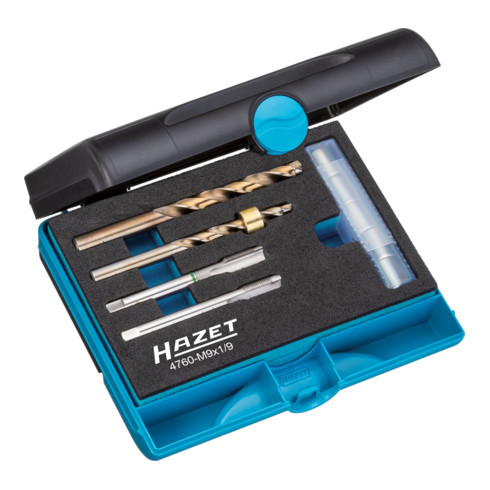 HAZET Glühkerzen-Reparatur Satz 4760-M9X1/9 Anzahl Werkzeuge: 9
