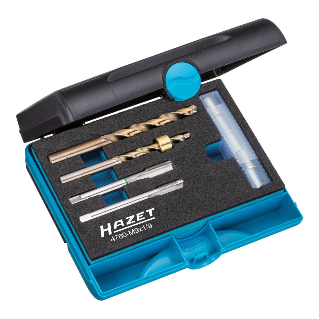 HAZET Glühkerzen-Reparatur Satz 4760-M9X1/9 Anzahl Werkzeuge: 9