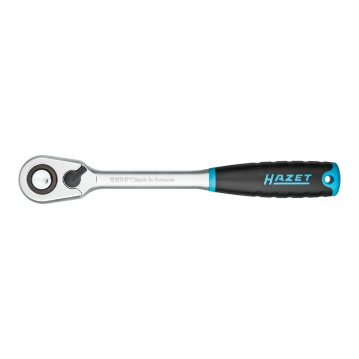 HAZET HiPer Feinzahn-Umschaltknarre 916HPS Vierkant massiv 12,5 mm (1/2 Zoll)