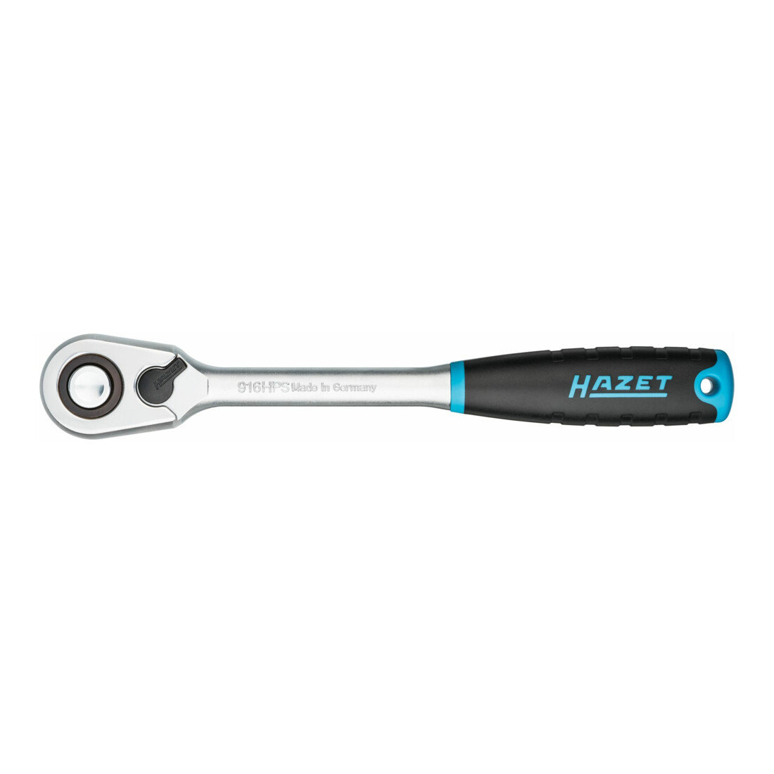 HAZET HiPer Feinzahn-Umschaltknarre 916HPS Vierkant massiv 12,5 mm (1/2 Zoll)