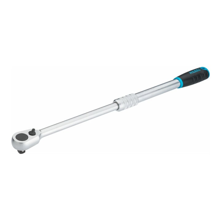 HAZET HiPer fijntandige omkeerbare ratel uitschuifbaar 916HPLG vierkant massief 12,5 mm (1/2 inch) 614 mm