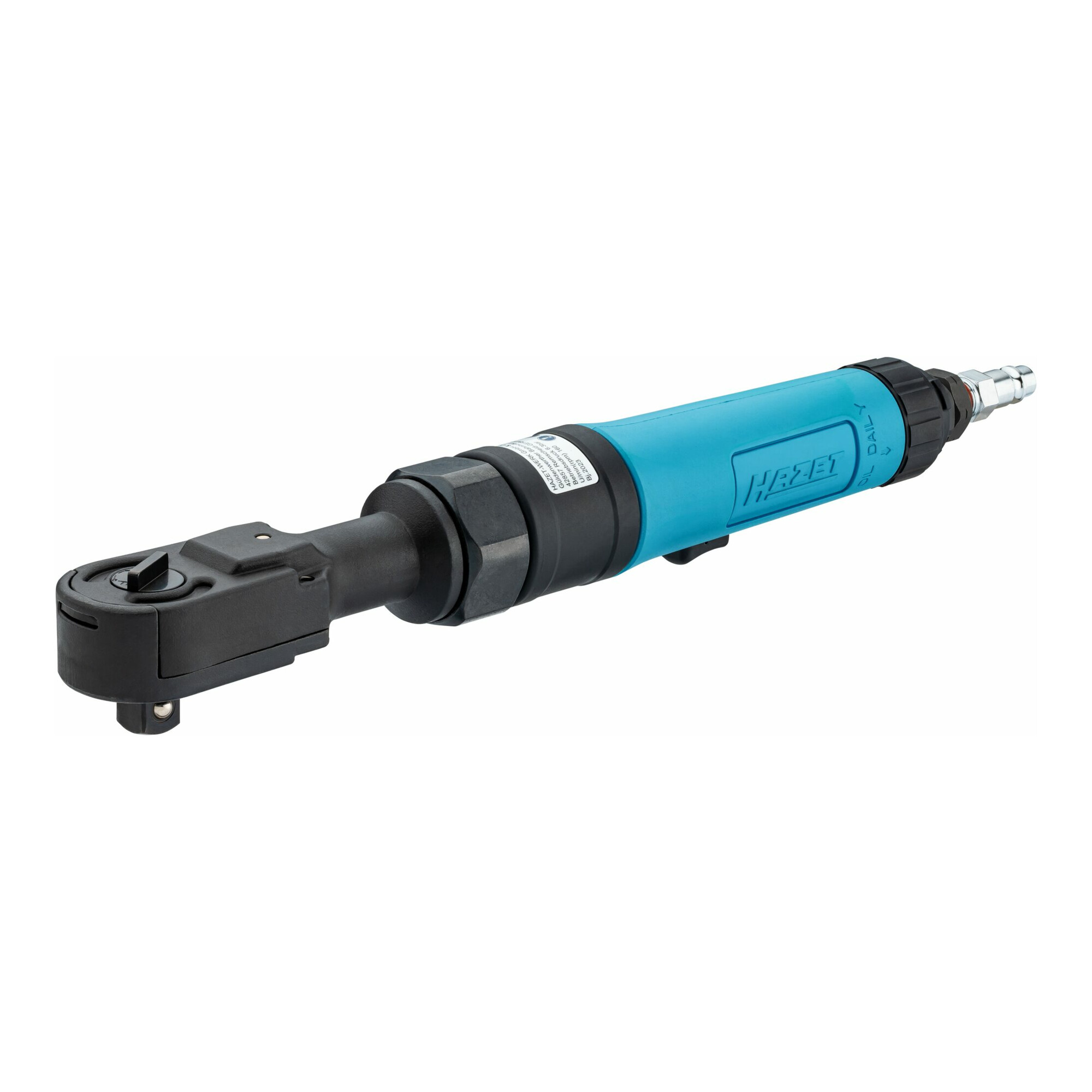 Hazet 9022P-1 Hochleistungs-Ratschenschrauber mit Vierkant massiv (12,5 mm (1/2 Zoll) Antrieb, 610 Nm Lösemoment, 6,3 bar Betriebsdruck) für