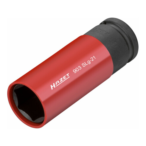 HAZET krachtdop 1/2" zeskant lang