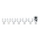 HAZET Inbrenggereedschapset 6450D/7 Inbrengvierkant 14 x 18 mm buitenzeskantprofiel, vierkant massief 12,5 mm (1/2 inch) 7 stuks