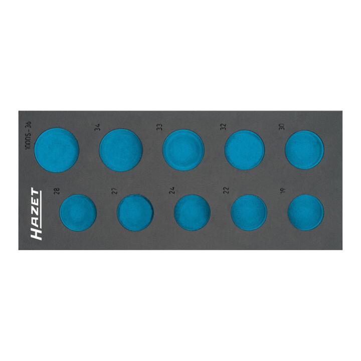 HAZET Insert en mousse souple 163-572L vide 392 x 172 mm