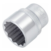 HAZET Inserto chiave a bussola, a doppio esagono 880Z-21, Attacco quadro, cavo, 10mm (3/8"), Profilo trazione doppio esagono esterno, 21mm-1