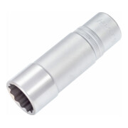 HAZET Inserto chiave a bussola, a doppio esagono 900TZ-21, Attacco quadro, cavo, 12,5mm (1/2"), Profilo trazione doppio esagono esterno, 21mm-1