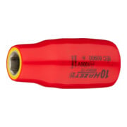HAZET Inserto chiave a bussola, esagonale, con isolamento di protezione 900KV-10, Attacco quadro, cavo, 12,5mm (1/2"), Profilo trazione esagono esterno, 10mm