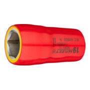 HAZET Inserto chiave a bussola, esagonale, con isolamento di protezione 900KV-19, Attacco quadro, cavo, 12,5mm (1/2"), Profilo trazione esagono esterno, 19mm