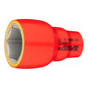 HAZET Inserto chiave a bussola, esagonale, con isolamento di protezione 900KV-30, Attacco quadro, cavo, 12,5mm (1/2"), Profilo trazione esagono esterno, 30mm
