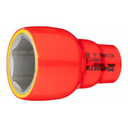 HAZET Inserto chiave a bussola, esagonale, con isolamento di protezione 900KV-32, Attacco quadro, cavo, 12,5mm (1/2"), Profilo trazione esagono esterno, 32mm