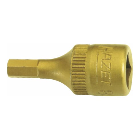 HAZET Inserto chiave a bussola per giraviti 8501-7, Attacco quadro, cavo, 6,3mm (1/4"), Profilo esagonale interno, 7mm