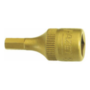 HAZET Inserto chiave a bussola per giraviti 8501-7, Attacco quadro, cavo, 6,3mm (1/4"), Profilo esagonale interno, 7mm