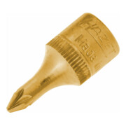 HAZET Inserto chiave a bussola per giraviti 8507-PZ1, Attacco quadro, cavo, 6,3mm (1/4"), Profilo Pozidriv PZ, PZ1