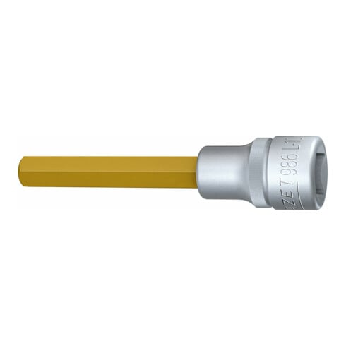 HAZET Inserto chiave a bussola per giraviti 986L-10, Attacco quadro, cavo, 12,5mm (1/2"), Profilo esagonale interno, 10mm