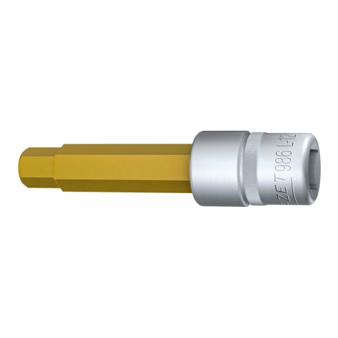 HAZET Inserto chiave a bussola per giraviti 986L-12, Attacco quadro, cavo, 12,5mm (1/2"), Profilo esagonale interno, 12mm