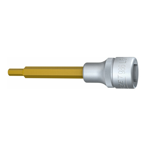 HAZET Inserto chiave a bussola per giraviti 986L-5, Attacco quadro, cavo, 12,5mm (1/2"), Profilo esagonale interno, 5mm