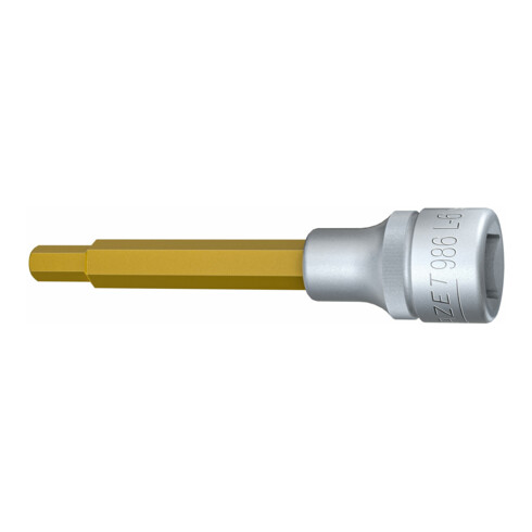 HAZET Inserto chiave a bussola per giraviti 986L-6, Attacco quadro, cavo, 12,5mm (1/2"), Profilo esagonale interno, 6mm