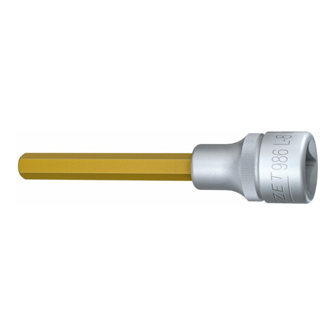 HAZET Inserto chiave a bussola per giraviti 986L-8, Attacco quadro, cavo, 12,5mm (1/2"), Profilo esagonale interno, 8mm