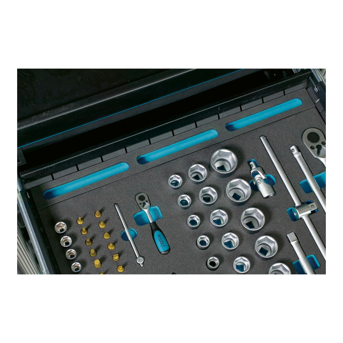 HAZET Inserto in schiuma morbida con scomparti per piccole parti 163-522x50