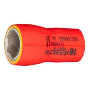 HAZET Inserto per chiave a bussola, esagonale 880KV-16, Attacco quadro, cavo, 10mm (3/8"), Profilo trazione esagono esterno, 16mm
