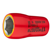 HAZET Inserto per chiave a bussola, esagonale 880KV-17, Attacco quadro, cavo, 10mm (3/8"), Profilo trazione esagono esterno, 17mm