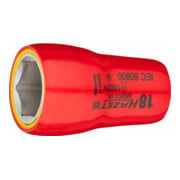 HAZET Inserto per chiave a bussola, esagonale 880KV-18, Attacco quadro, cavo, 10mm (3/8"), Profilo trazione esagono esterno, 18mm