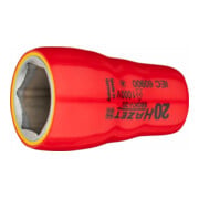 HAZET Inserto per chiave a bussola, esagonale 880KV-20, Attacco quadro, cavo, 10mm (3/8"), Profilo trazione esagono esterno, 20mm