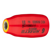 HAZET Inserto per chiave a bussola, esagonale 880KV-6, Attacco quadro, cavo, 10mm (3/8"), Profilo trazione esagono esterno, 6mm